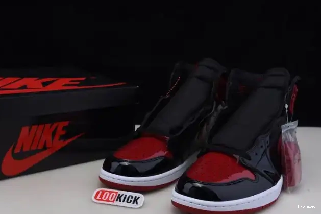Rep OG 555088-063 Jordan Air High Bred 1 Patent 0427